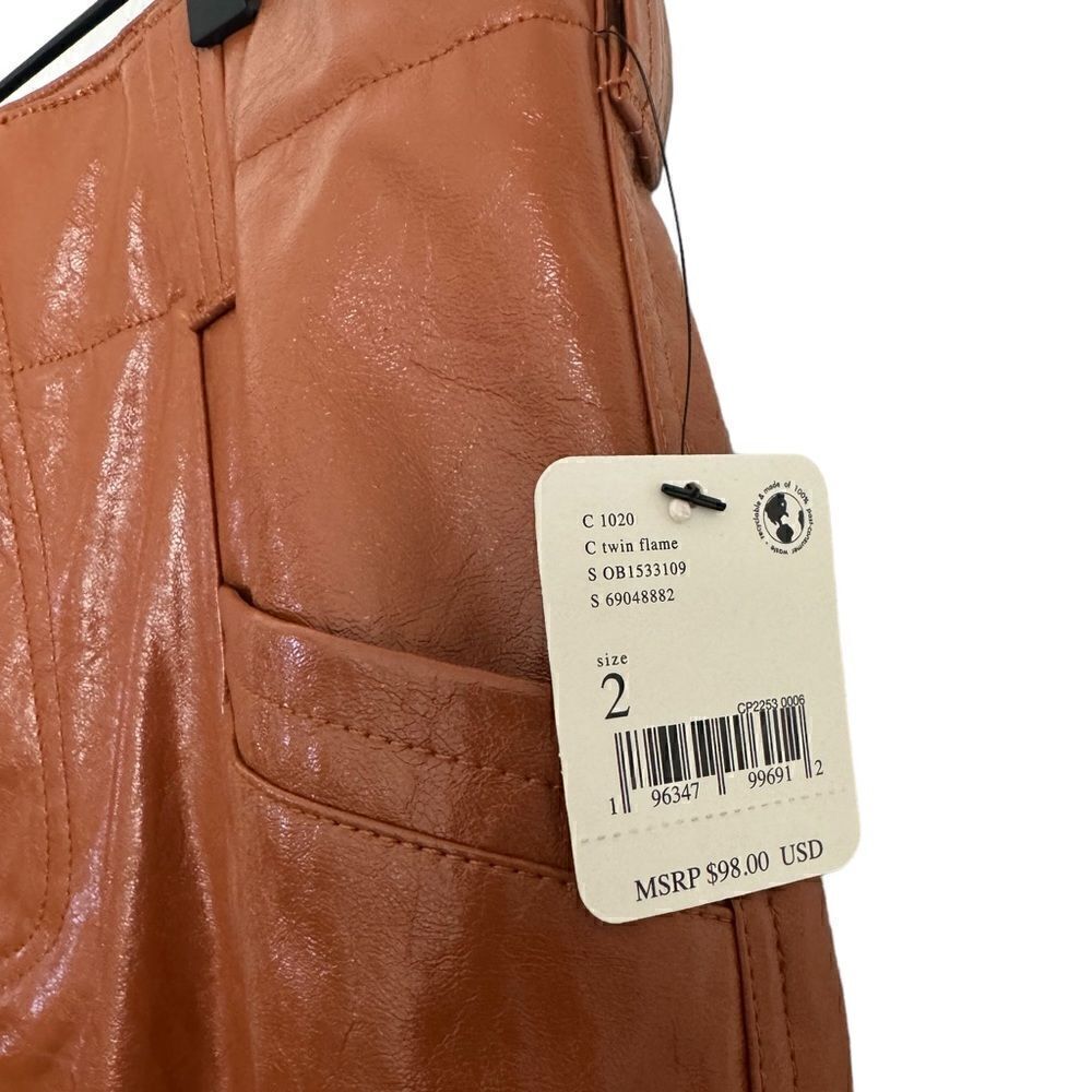 NWT Free People Straight Leather Pants - Picture 7 of 7